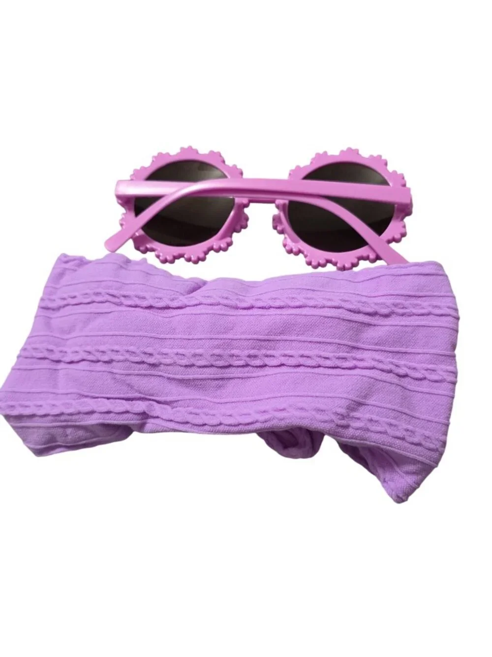 NWT - Kids Daisy Sunglasses & Bow Headband Set (SKU#0501)